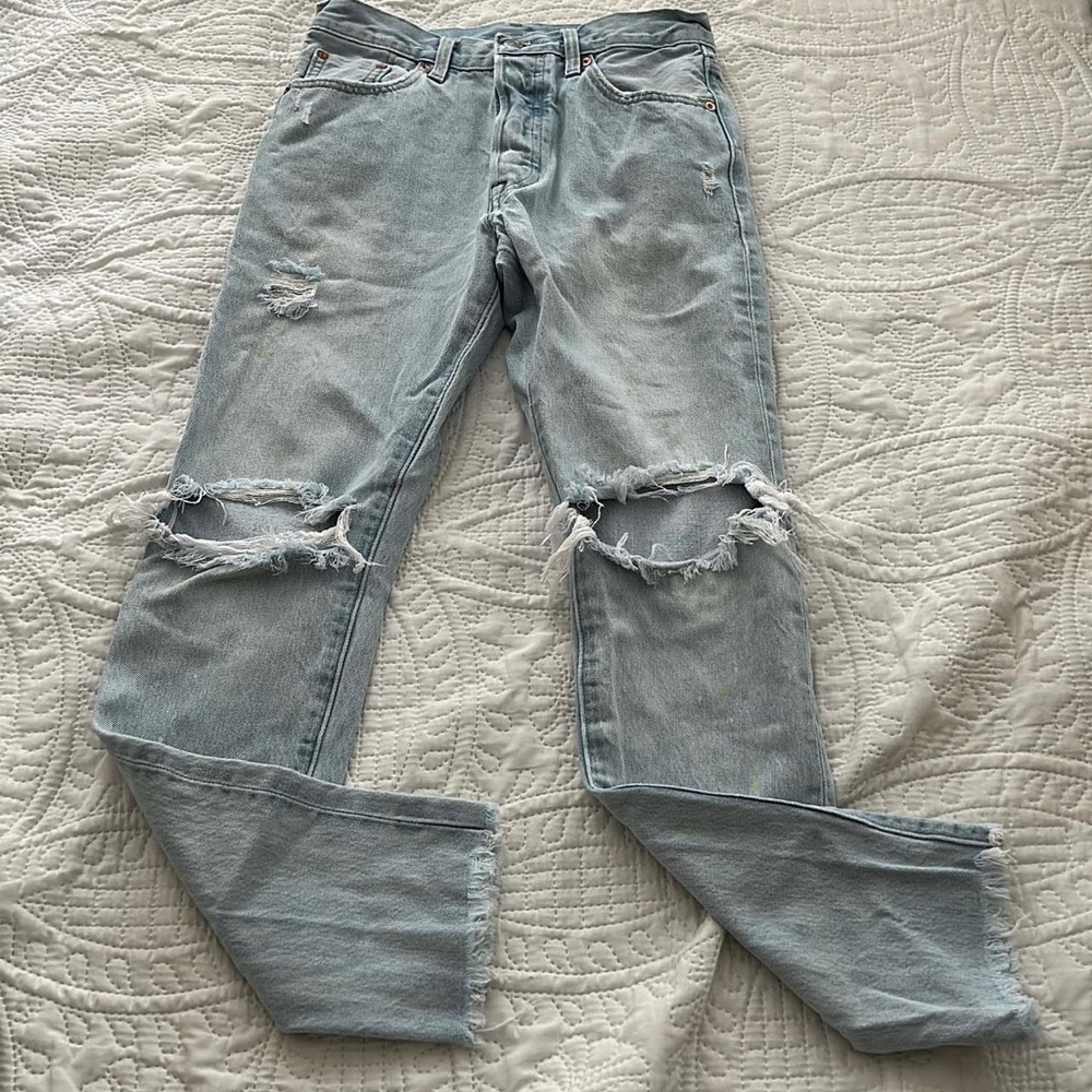 Levi 501 high waisted mom jeans